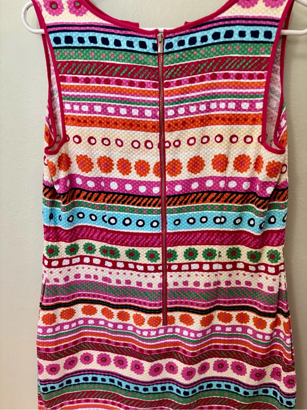 Talbots Multicolor Striped Sleeveless Midi Dress! Super cute and comfy! Size 8. - Picture 6 of 9